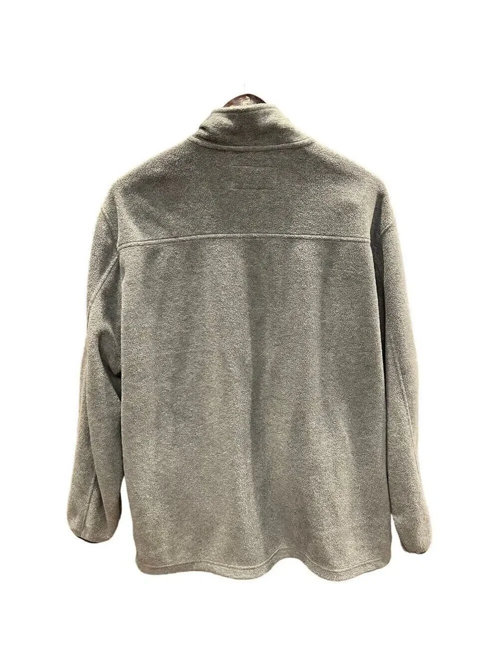 Fleece Zipper Jacket Coat Grey Mens 2XL Foundry Supply Zip Pockets Gorpcore